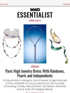 Paris High Jewelry Thrives in Luxury Downturn; Nirvana and Marc Jacobs Settle Copyright Lawsuit