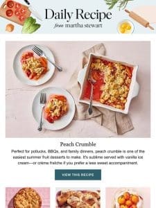 Peach Crumble