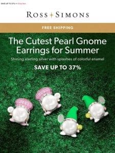 Pearl gnome earrings: This summer’s most ADORABLE trend!