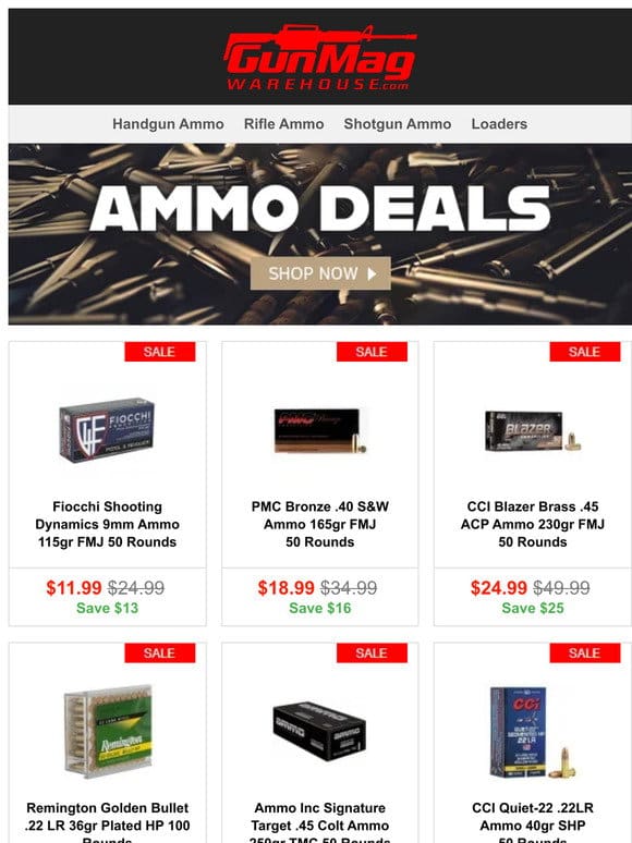 Perfect Shots Every Time | Fiocchi 9mm 115gr 50rd Box for $12