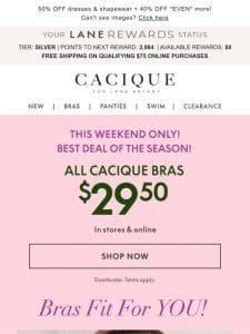 Perfect-fit bras， just $29.50…this is a BIG deal!