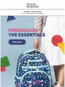 Personalize Back-to-School Gear!