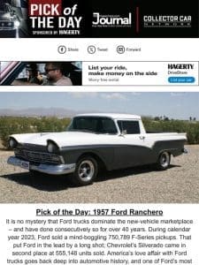 Pick of the Day: 1957 Ford Ranchero