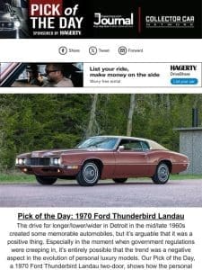 Pick of the Day: 1970 Ford Thunderbird Landau