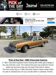 Pick of the Day: 1980 Chevrolet Caprice