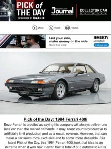 Pick of the Day: 1984 Ferrari 400i