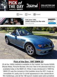 Pick of the Day: 1997 BMW Z3