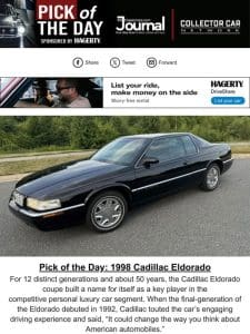 Pick of the Day: 1998 Cadillac Eldorado