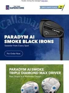 Pre-Order Your Callaway Paradym Ai Smoke Black Irons Today