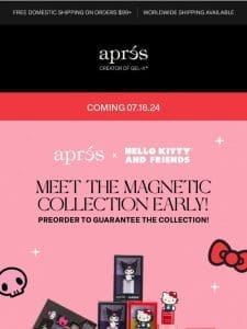 Pre-Order for Aprés x Hello Kitty® & Friends Gel Couleur Begins TOMORROW!