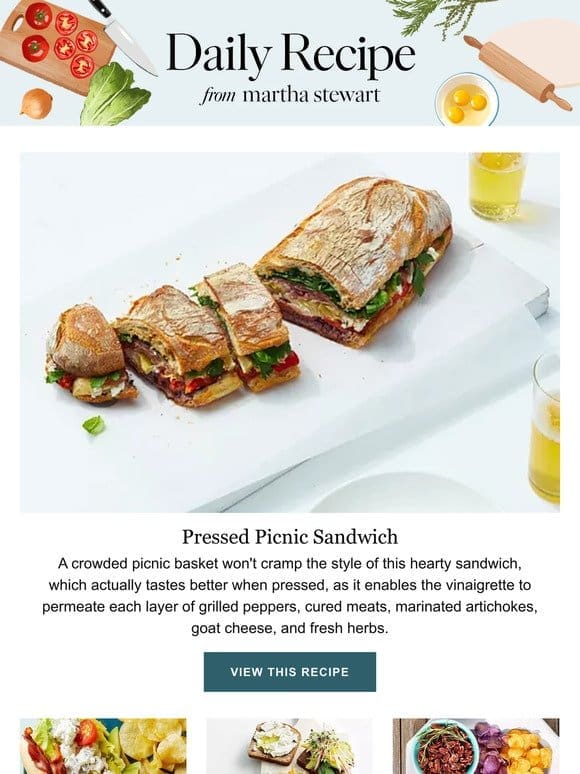 Pressed Picnic Sandwich