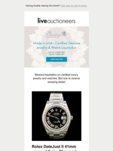 Prestige Auction Galleries | Made in USA – Certified Luxury Jewelry & Watch Liquidation