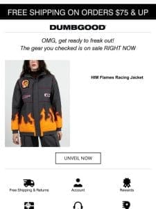 ? Price Dropped: HIM Flames Racing Jacket