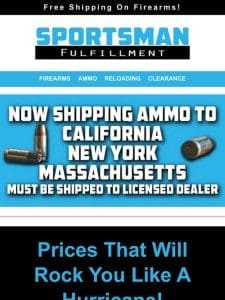 Prices That Will Rock You Like A Hurricane! Colt， Daniel Defense， Ruger!