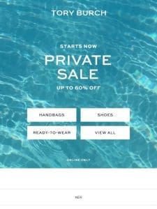 Private Sale is here