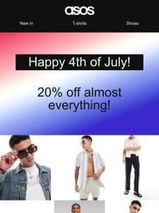 Psst! Remember 20% off almost everything!