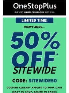 RE: *** Your 50% off order