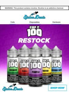 RESTOCK ALERT: Keep It 100   Juice is BACK!
