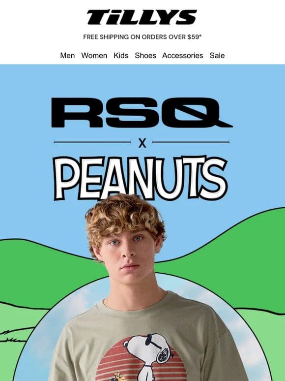 RSQ x Peanuts Summer Collection | Exclusively at Tillys