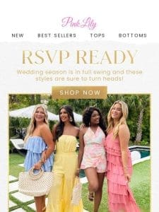 RSVP “yes” – we have just the dress in mind!