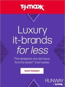 RUNWAY: New luxury deals! ???