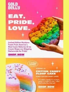 Rainbow Cakes + Cookies + Ice Cream for Pride!