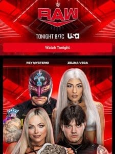 Raw Preview: “Dirty” Dominik Mysterio and Liv Morgan battle Rey Mysterio and Zelina Vega!