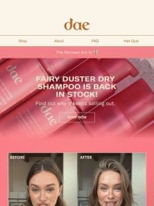 Read the reviews of our new Fairy Duster Dry Shampoo ??♂?