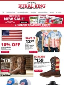 Ready for the 4th? We’ve Got Plenty of Red， White & Blue and a Little Fun Too – All w/Big Savings!