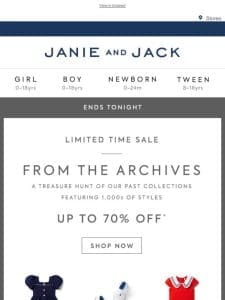 Rediscover past favorites with extra 30% off