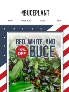 Red， White， & BUCE Sale Has Begun!