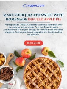 Red， White， and Delicious   Infused Apple Pie