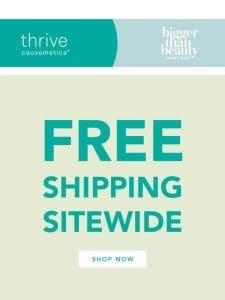 Reminder: You Have FREE Shipping!