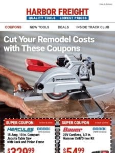 Remodel for Less! Check out these Coupons