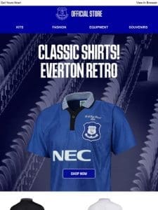 Rewind and Rewear: Everton Retro Shirts You’ll Love