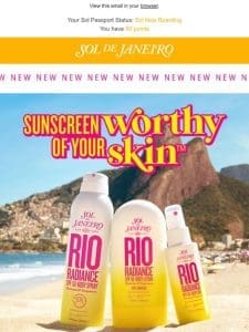 Rio Radiance? Sunscreen Collection has landed