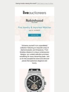 Robinhood Auctions | Fine Jewelry & Important Watches