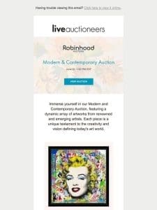 Robinhood Auctions | Modern & Contemporary Auction