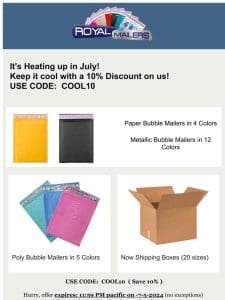 Royalmailers.com 4th of July Sale is on now – Save 10% with free shipping