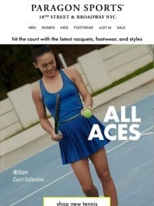 Rule the Court   New Arrivals in Tennis