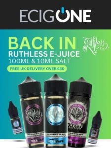 Ruthless Restock  Nasty Juice & More!