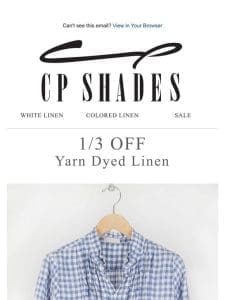 SALE: 1/3 OFF Yarn Dyed Linen