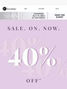 SALE ALERT! 40% OFF All Dolcezza