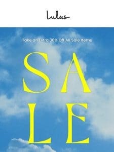 SALE ON SALE GIRL | EXTRA 30% Off!