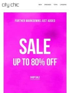 SALE: Up to 80% Off* + New Markdowns Added