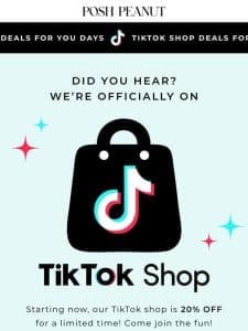 SAVE 20% On Our TikTok Shop! ✨