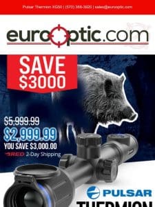 SAVE $3000: Pulsar Thermion XG50 3-24×42 Thermal Riflescope!