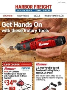 SAVE BIG on Rotary Tools for Any Job!