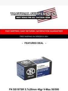 ? SAVE ON FN 5.7x28MM AMMO TODAY ?