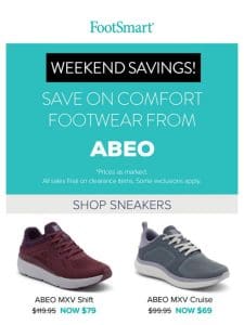 SAVE up to 50% Off Footwear